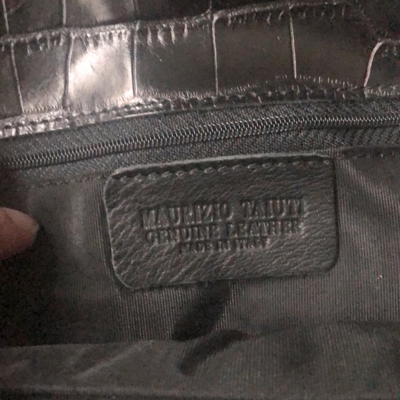 NWOT MAURIZIO TAIUTI ITALIAN LEATHER CALF HAIR CLUTCH/WRISTLET - Picture 5 of 5